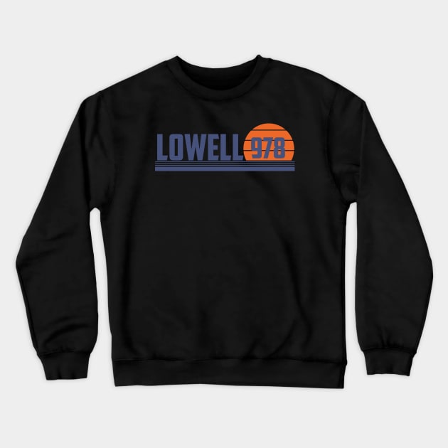 978 Lowell Massachusetts Area Code Crewneck Sweatshirt by Eureka Shirts